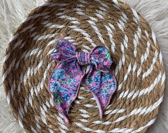 Pink Imperfect, Fable Bows, Bow Hair Clip, Barrette Hair Clip, Soft Hair Clip, Magical Clip, Barrette, Brynnbands