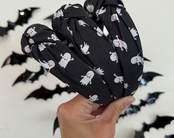 Rifle Paper Co Ghosts, Ghost Headband, Rifle Paper Co headband,  Hard Headband, Top Knot Headband, Brynnbands