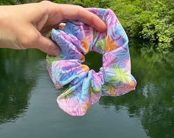 Palm Trees SWIM Scrunchie, Pool Scrunchie, Swimsuit Scrunchie, Water Scrunchie, Water Absorbent Scrunchie, Brynnbands,