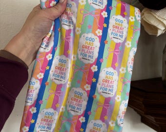 God Has Great Plans for Me Double Brushed Custom Flares & Bikers