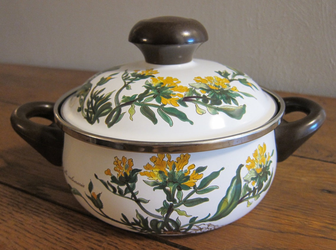 Vintage Villeroy & Boch Botanika Enameled Metal Cookware Set Etsy
