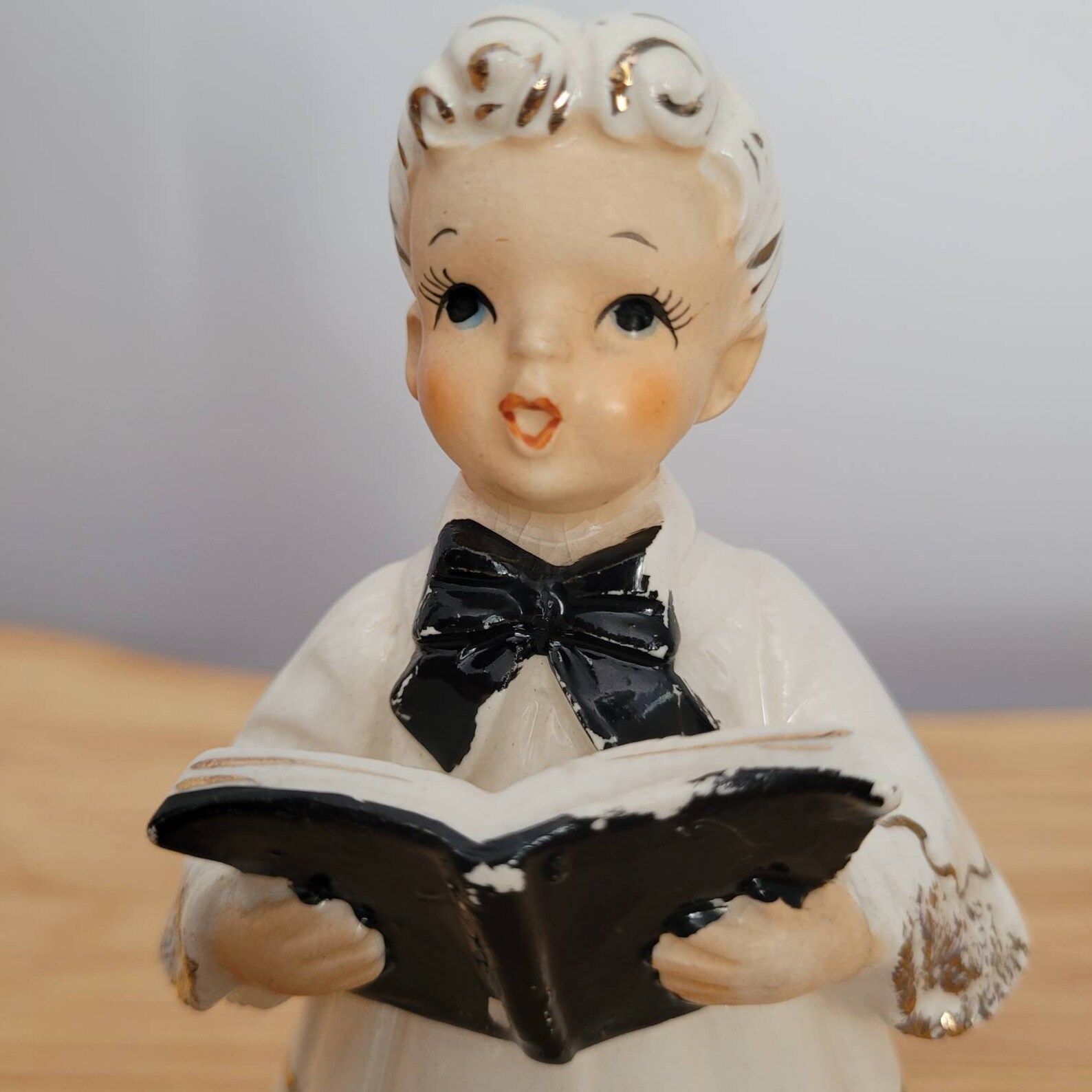 Vintage Enesco Japan Choir Boy for My Rosary Figurine Rosary Etsy