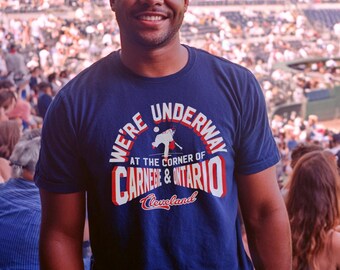Cleveland Baseball Shirt, Carnegie Ontario Retro Tee, Game Day Apparel