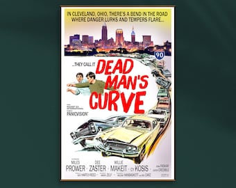 Dead Man's Curve Poster - 12"x18"