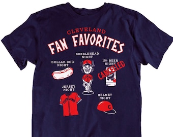 Cleveland Guardians Indians Baseball Game T-shirt, Fan Favorites, 10 Cent Beer Night