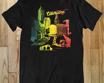 Cleveland Downtown Landmarks T-shirt - Cleveland Pride