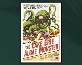 Lake Erie Algae Monster Poster 12"x18"