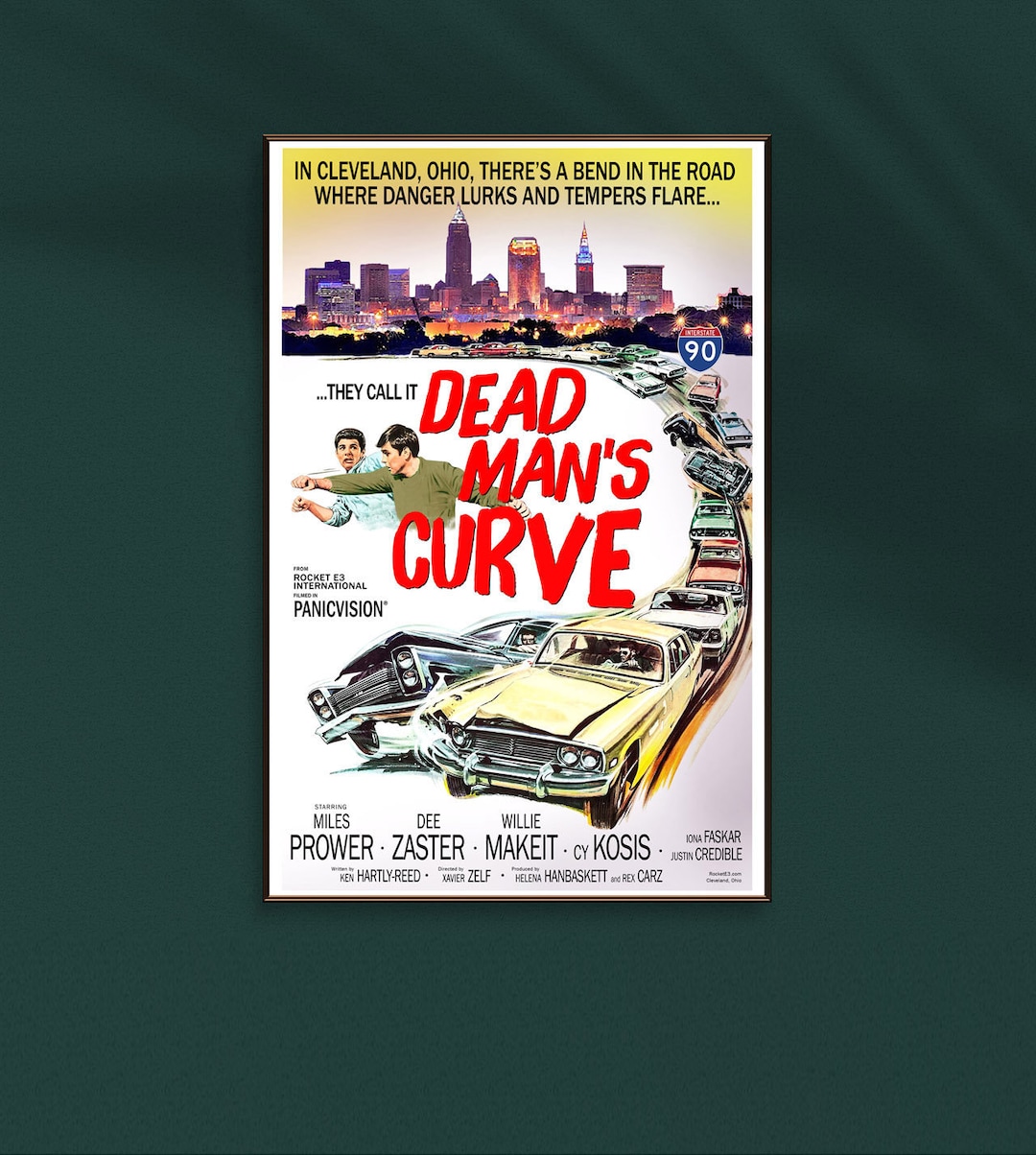 Dead Man's Curve Poster 12x18 Etsy