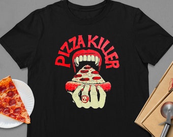 Pizza Killer T-Shirt – Funny Pizza Lover Shirt for Food Humor Fans