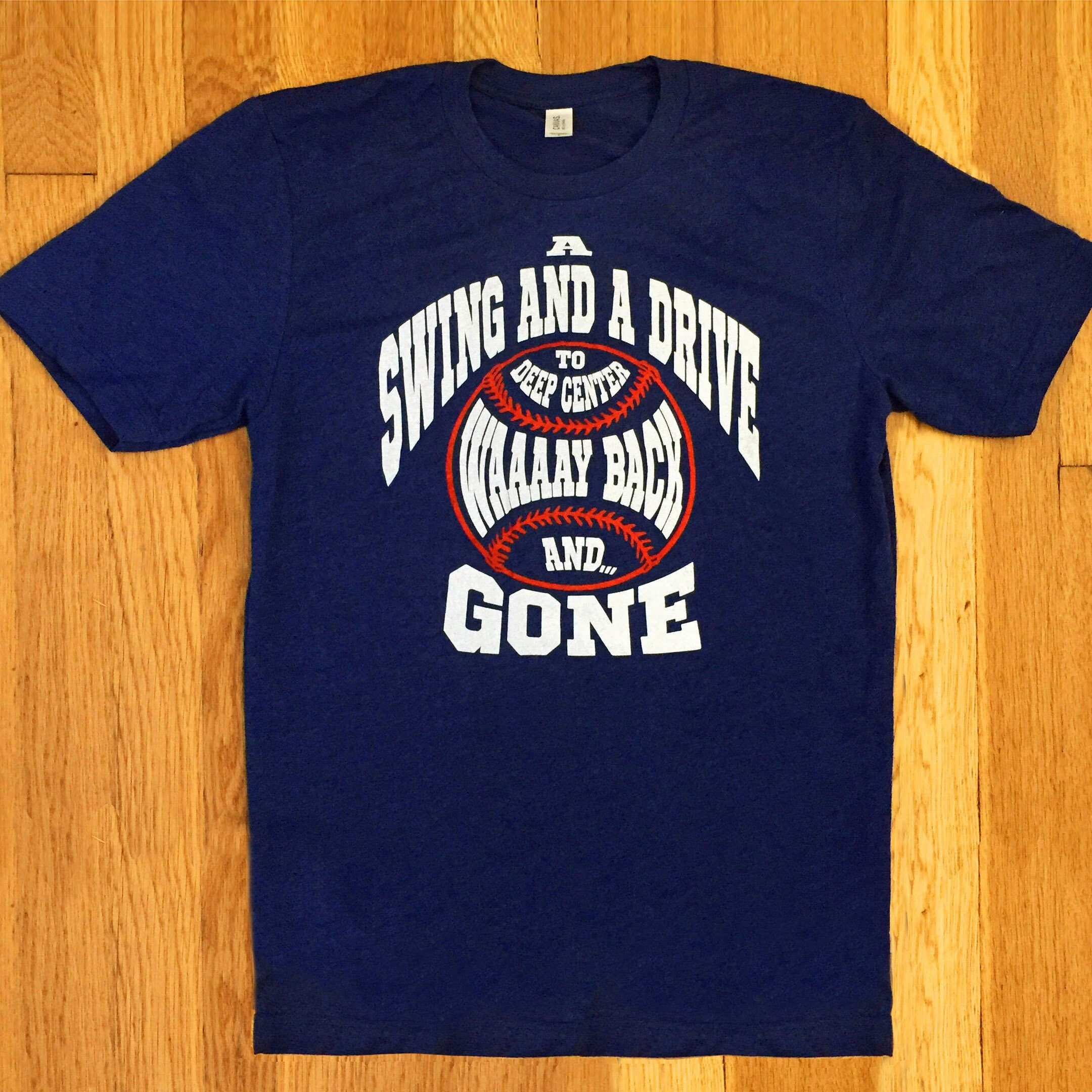 Cleveland Guardians Baseball T-shirt A Swing and a Drive 