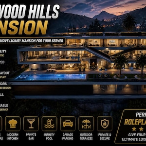 Vinewood Hills Mansion| Fivem mlo | Mlo | Optimized| Roleplay | High quality|