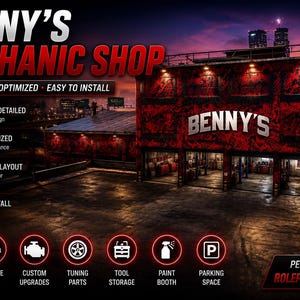 Benny's Mechanic| Fivem mlo | Mlo | Optimized| Roleplay | High quality|