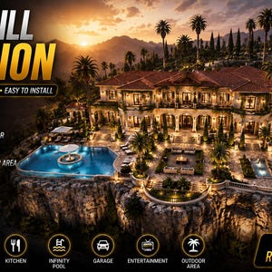 Mega Hill Mansion| Fivem mlo | Mlo | Optimized| Roleplay | High quality|