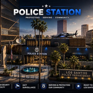 Police Station| Fivem mlo | Mlo | Optimized| Roleplay | High quality|