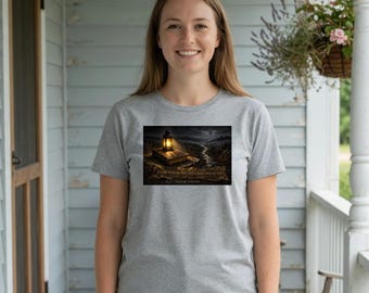 Women's Relaxed T-Shirt - A Lamp Unto My Feet, Psalm 119:105 KJV Bible Verse