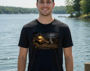 Unisex T-Shirt - A Lamp Unto My Feet, Psalm 119:105 KJV Bible Verse