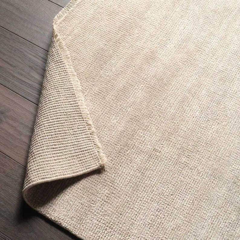 Vintage Green Cream Rug, Geometric Area Rug, Handmade Wool Rug, Sage ...