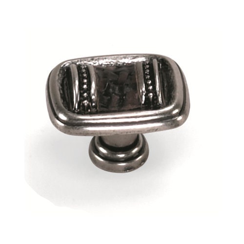 Gabinete envuelto en cuero y perilla de hardware del cajón | Etsy