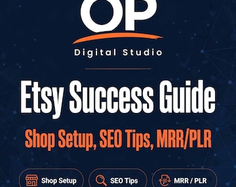 Etsy Shop Setup & SEO Guide | MRR/PLR