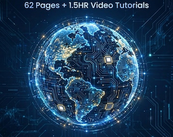 Canva 101 Crash Course | 62-Page Guide + 1.5HR Videos