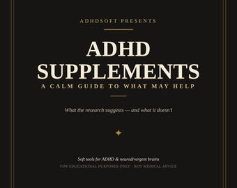 ADHD-supplementen – Een rustgevende gids (Premium-editie)