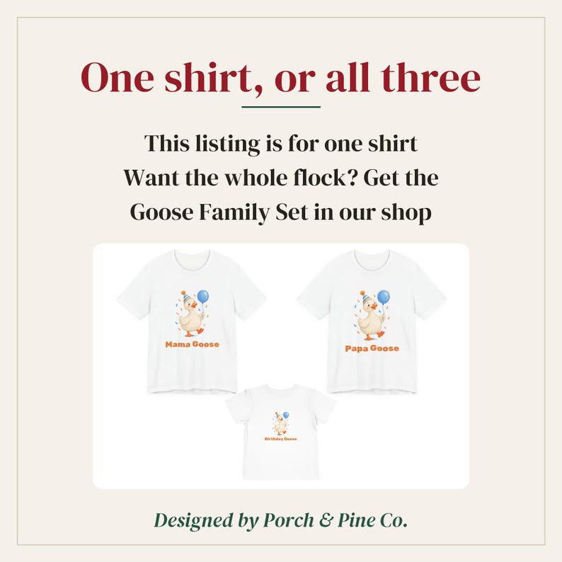 Papa Goose Shirt, Goose First Birthday Dad Tee, Goose Party Family Matching Shirt, Dad of the Birthday Goose Shirt image 3