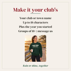 Custom Run Club Sweatshirt, Personalized Running Club Crewneck, Your Town Run Club Group Shirts, Runner Gift image 5