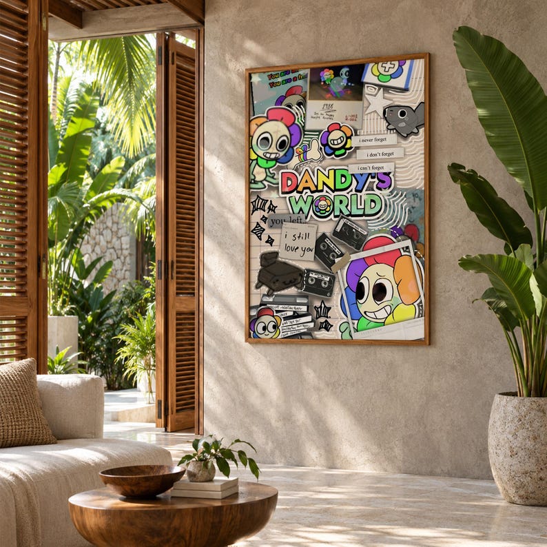 Dandy's World Poster — Premium Dandy Wall Art Print for Fans, Pop ...