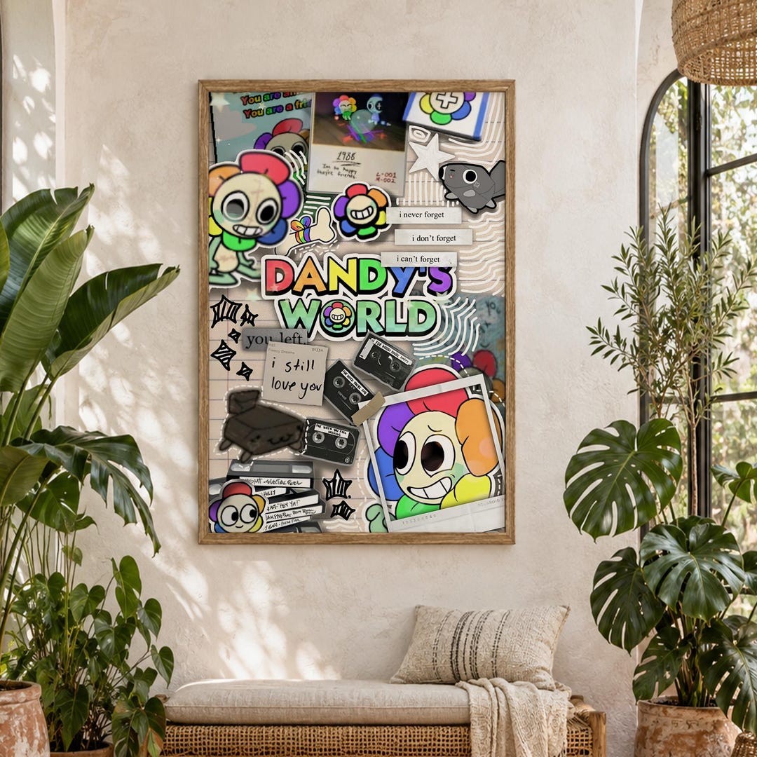 Dandy's World Poster — Premium Dandy Wall Art Print for Fans, Pop ...