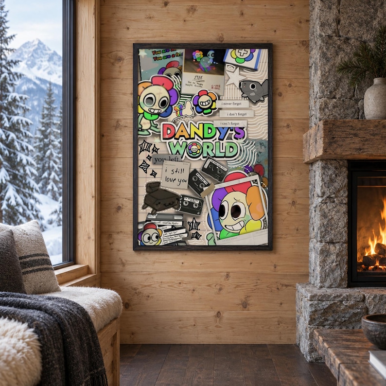 Dandy's World Poster — Premium Dandy Wall Art Print for Fans, Pop ...
