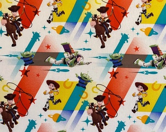 Toy Story Cotton Fabric by the Fat Quarter - Woody - Buzz Lightyear - Jessie