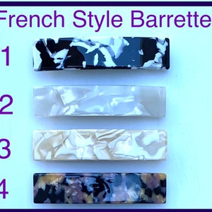 Non-Slip French Barrette, Tortoise Shell Hair Barrette Clip, Geometric Acetate Hair Clip Barrettes, Resin Hair Barrettes
