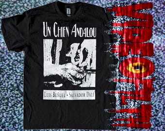 Un Chien Andalou Pre Shrunk Cotton Shirt Art House Horror Silent Film Avant-garde Surrealist Dali Luis Bunuel French new wave
