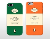 iPhone 6 Penguin Book Cover iPhone 5/ 5s/ 5c iPhone 6 plus  Classic paperback design add your own title and author name FP043