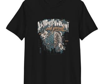 Unisex T-Shirt aus Bio-Baumwolle neurodivergent and proud
