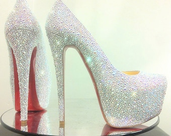 Urban Bling Christian Louboutin Daffodil Daffodile Strass Custom SERVICE 35.5 36 37 38 39