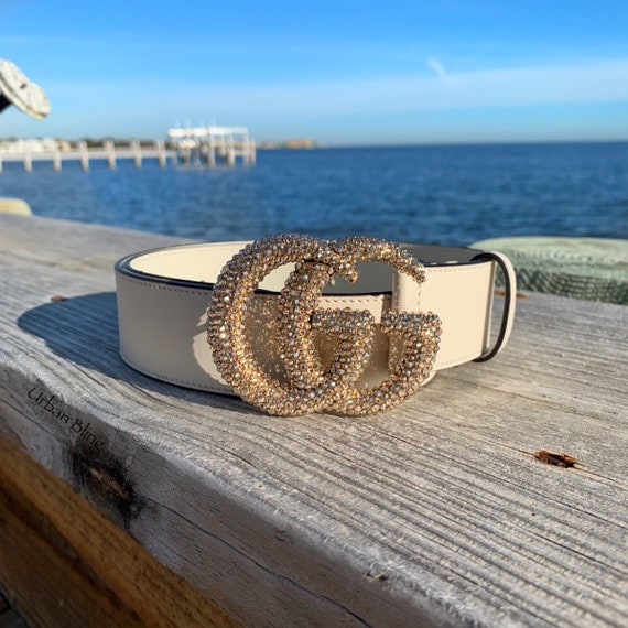 gucci belt with rhinestones