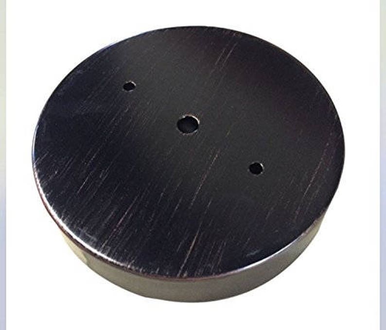 Oil Rubbed Bronze Ceiling Light Canopy Kit Deep Single Hole With Mounting Holes For Pendant Lighting Industrial Rewind