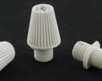 100 Strain Reliefs for Pendant Light - 2pks of 50 White Strain Relief for Lamp Cord - Wiring or Rewiring your Handmade Lighting - Cord Grip