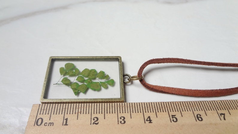 Natural Dried Flowers Hahdmade Glue Plant Specimens Necklace Sautoir Shape 0232