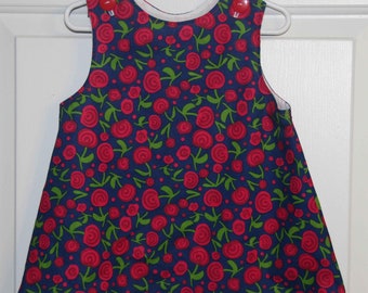 Lollipop Roses A-line dress Size 1 thru 7 :AL002