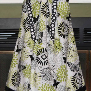 Boutique Pillowcase dress Featuring Butterfleis Dots and floral :PC027 image 1