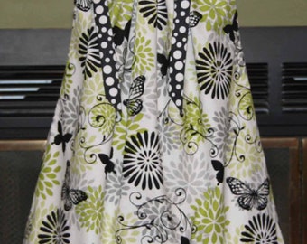 Boutique Pillowcase dress Featuring Butterfleis Dots and floral :PC027