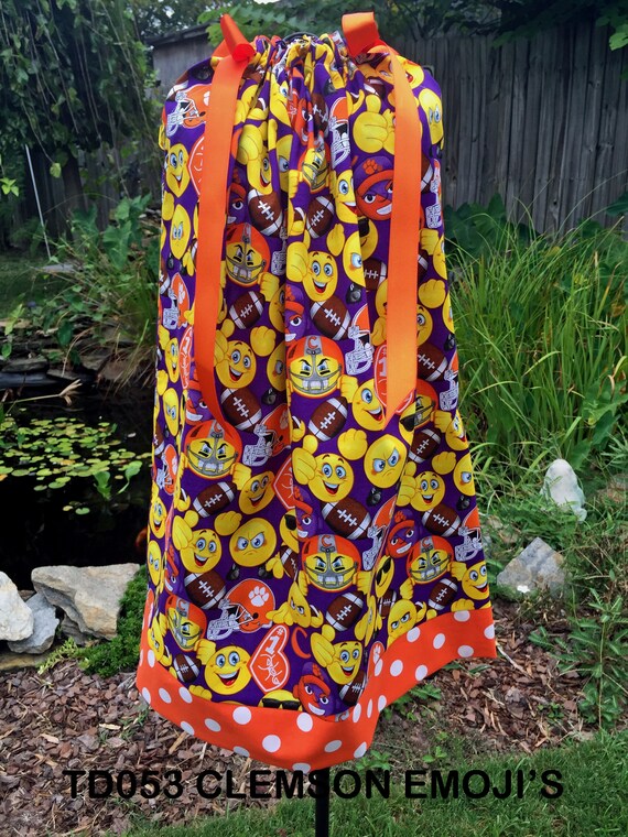 Featuring Clemson Tigers Emojis Pillowcase Dress Td053