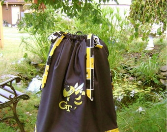 Featuring Georgia Tech Yellow Jackets with Monogram on Front Pillowcase Dress :TD030-1 remaining in size 2t