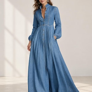 formal maxi dress with pockets Vintage Womens dresses