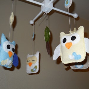 Baby Mobile Baby Crib Mobile Owl Mobile Owls Tree Crib Mobile New item image 4