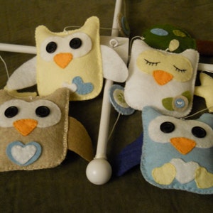 Baby Mobile Baby Crib Mobile Owl Mobile Owls Tree Crib Mobile New item image 2