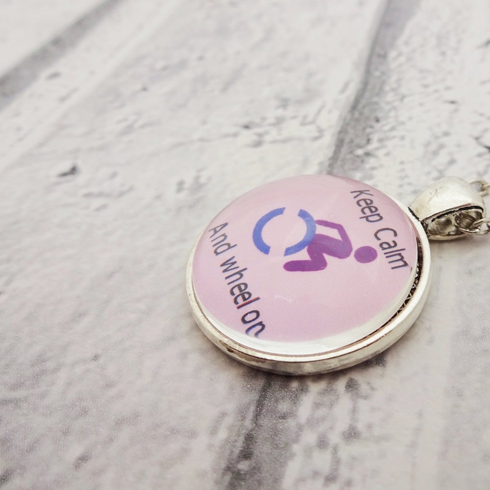 Wheelchair necklace disabled pendant chronic illness Etsy