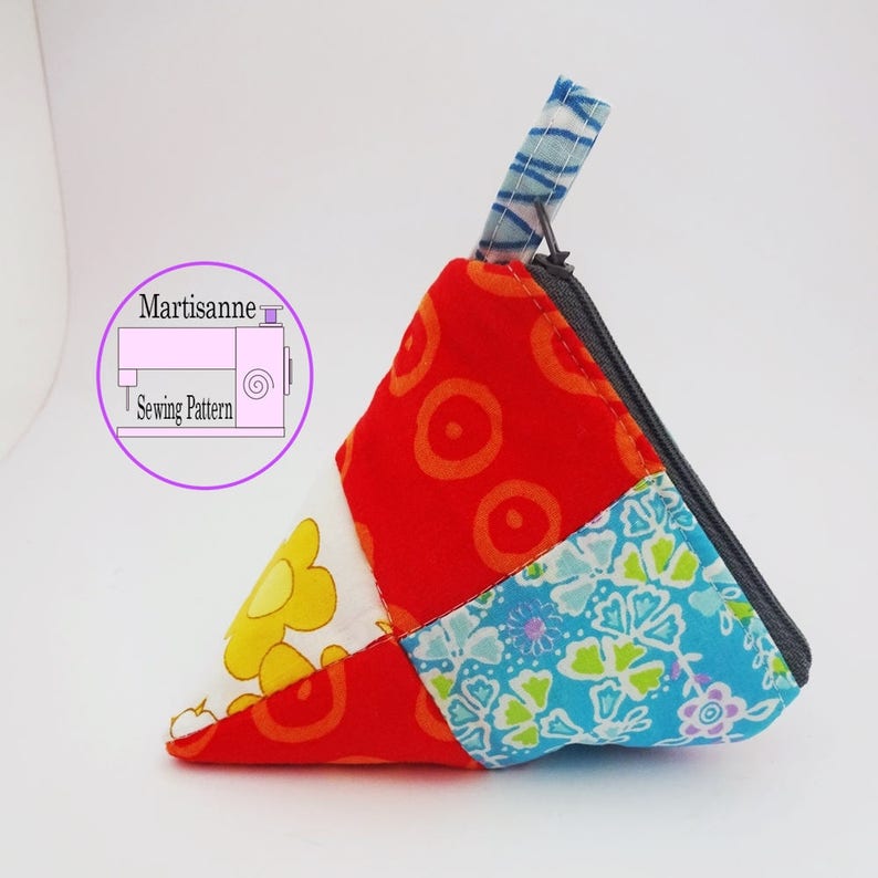 Pyramid Pouch Coin Purse PDF Sewing Pattern Sewing Tutorial | Etsy